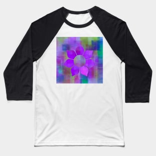 Violet Flower Power - Maps &amp; Apps Series Baseball T-Shirt